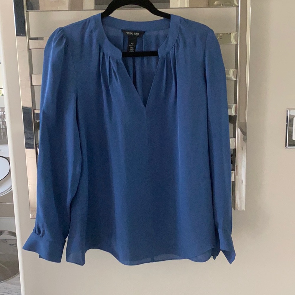 White House Black Market Silk Blouse, size 4